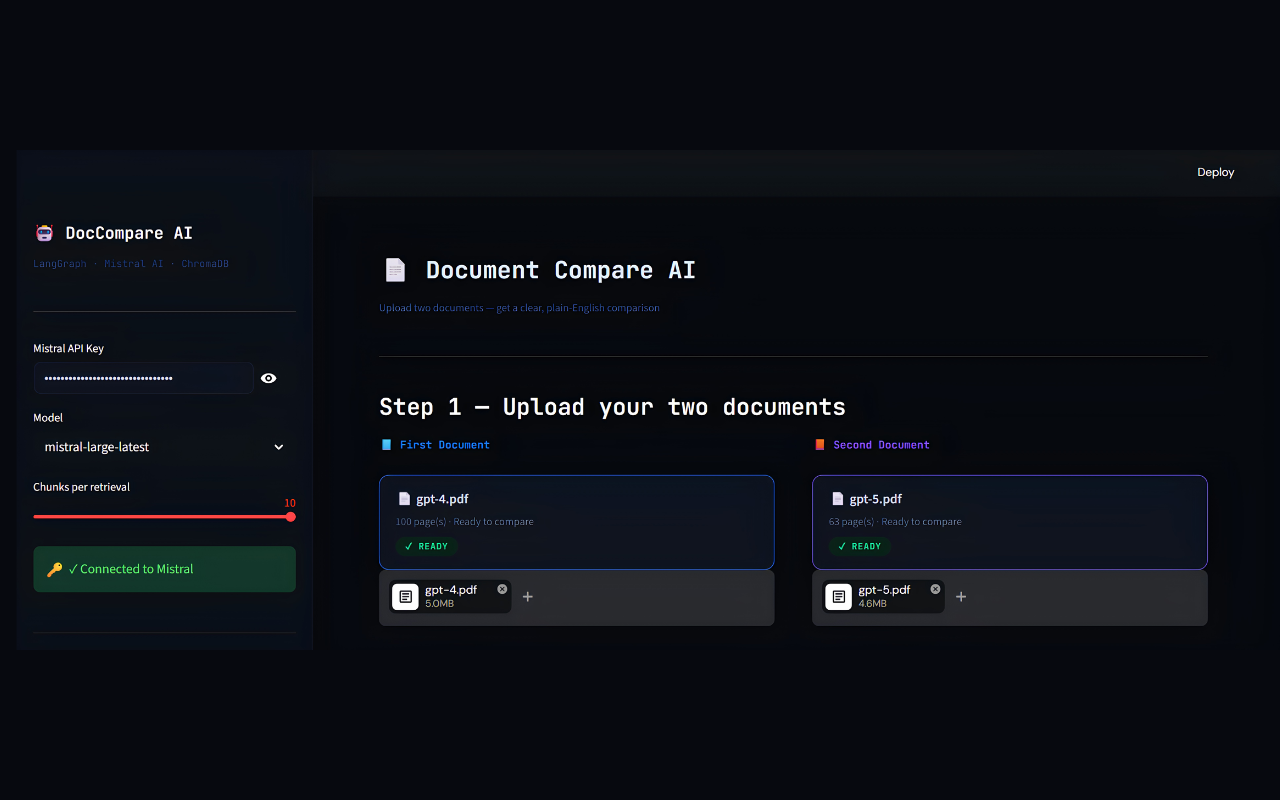 Intelligent Document Comparison Platform — 1